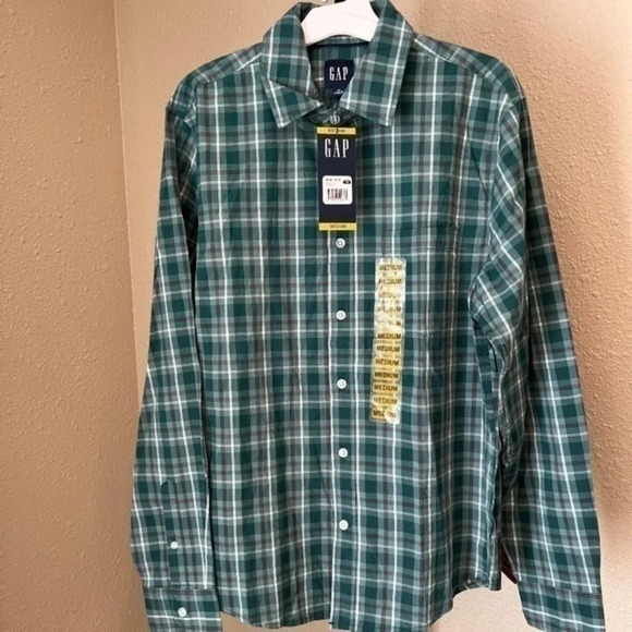 GAP Long sleeve poplin shirts ~ Sagebrush ~ Sizes XXL - XL - MED - SMALL - Picture 3 of 6